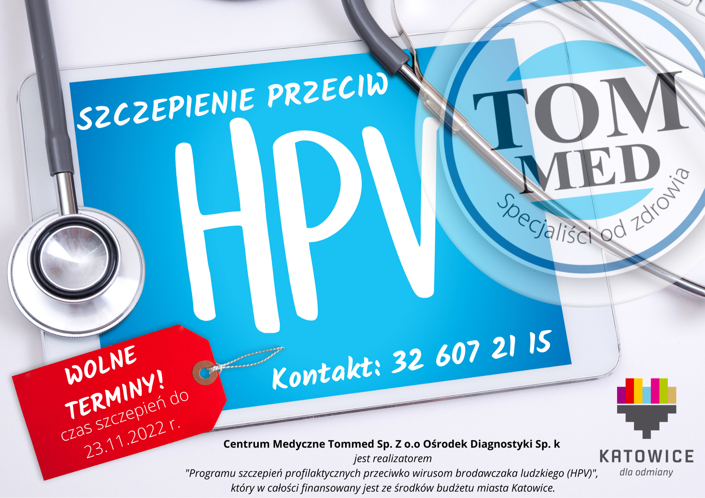 GRAFIKA - HPV WOLNE TERMINY DO 23.11.2022